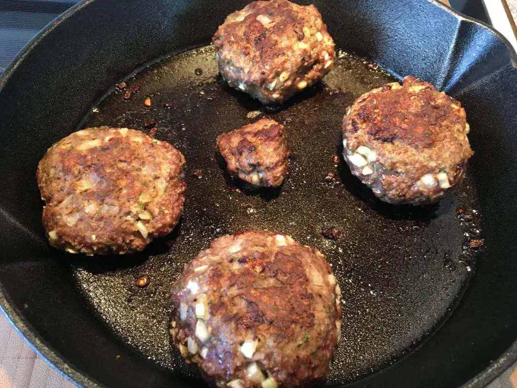 How to Make Juicy Cast Iron Skillet Burgers - Vintage Kitchen Vixen