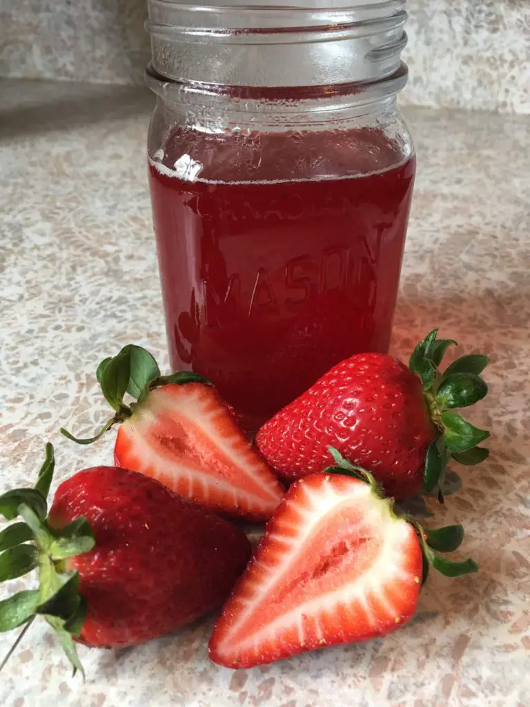 strawberry simple syrup for homemade layer cakes