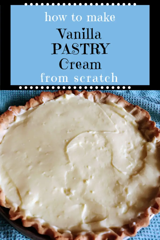 how to make vanilla pastry cream pudding from scratch