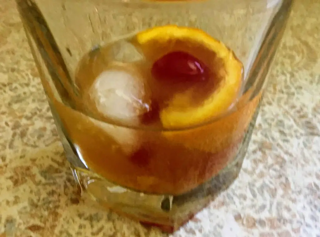 old fashioned bourbon cocktail with Bulleit