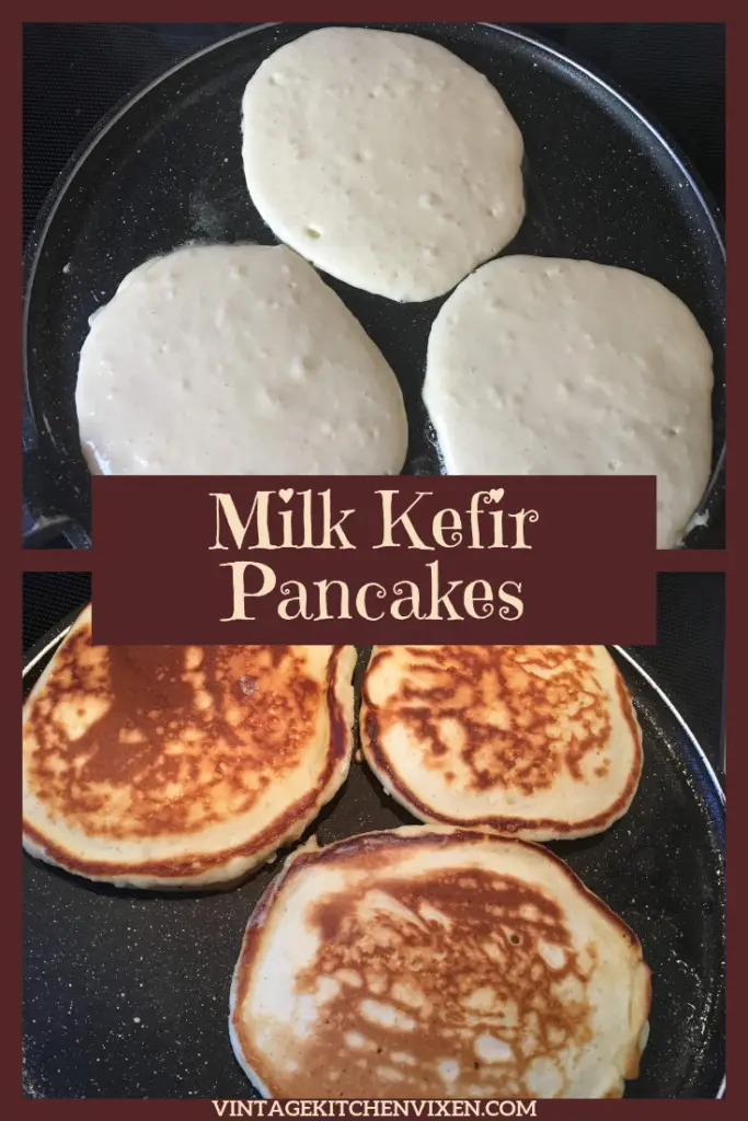milk kefir pancakes pin