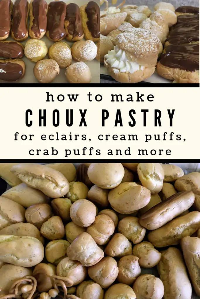 HOW TO MAKE CHOUX PASTRY FOR ECLAIRS, CREAM PUFFS, CRAB PUFFS AND MORE