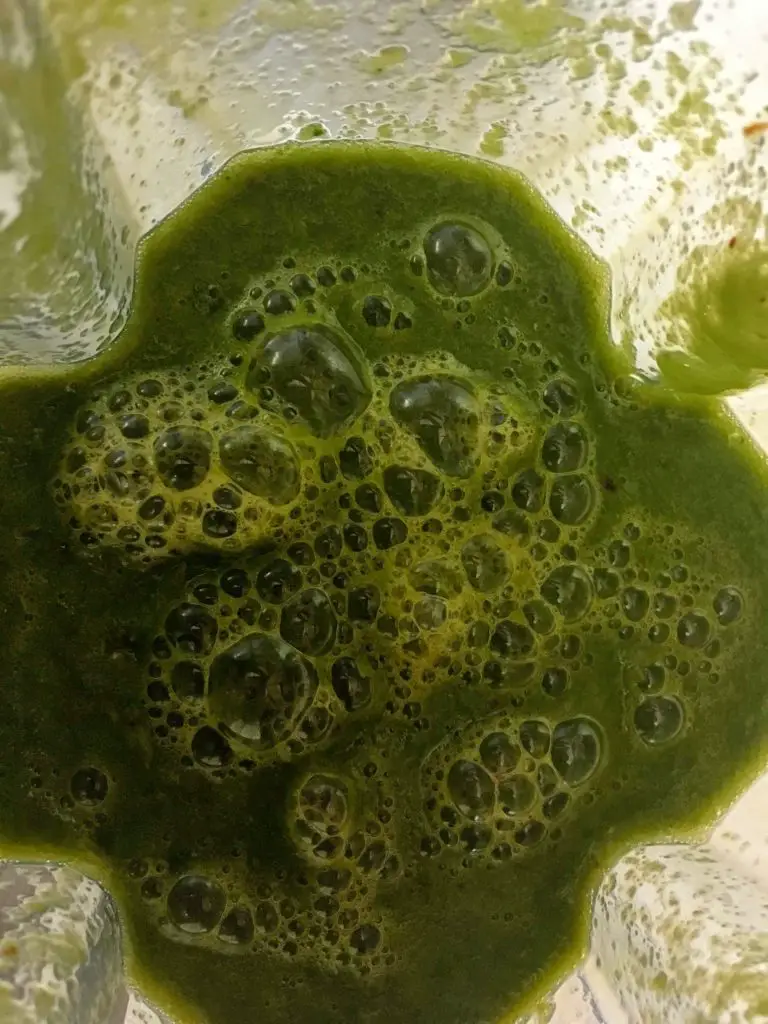 green smoothie in Vitamix