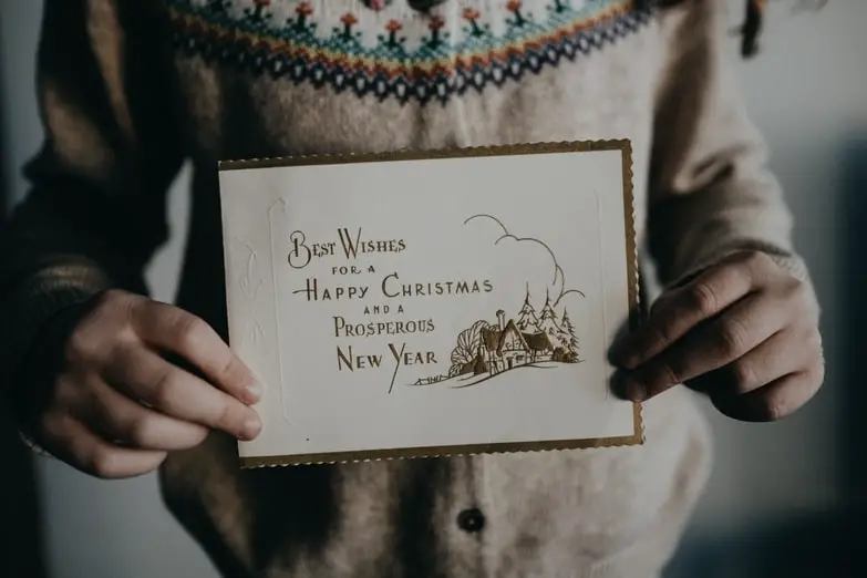 simple Christmas greeting card