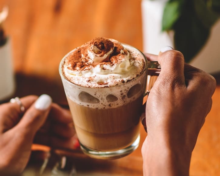 Frangelico-spiked hot chocolate