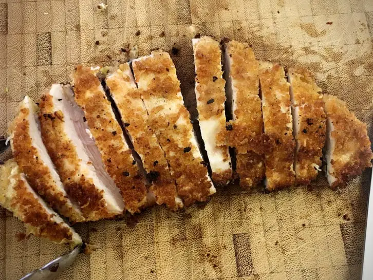 pan-fried panko crusted chicken strips