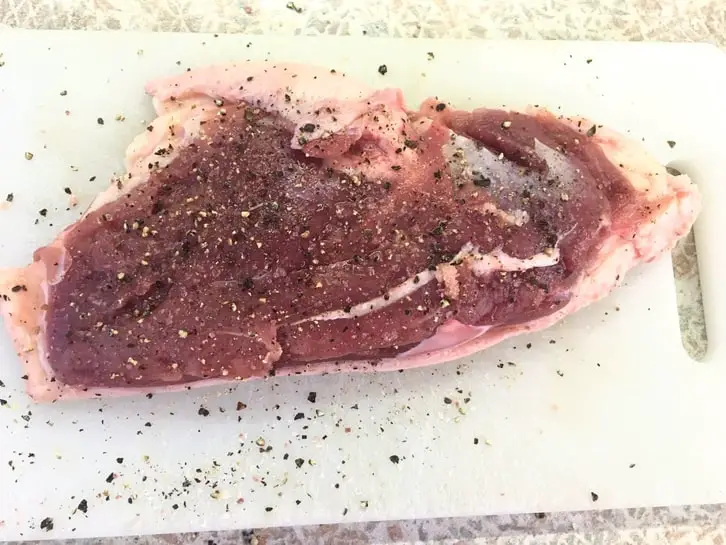 raw red duck meat