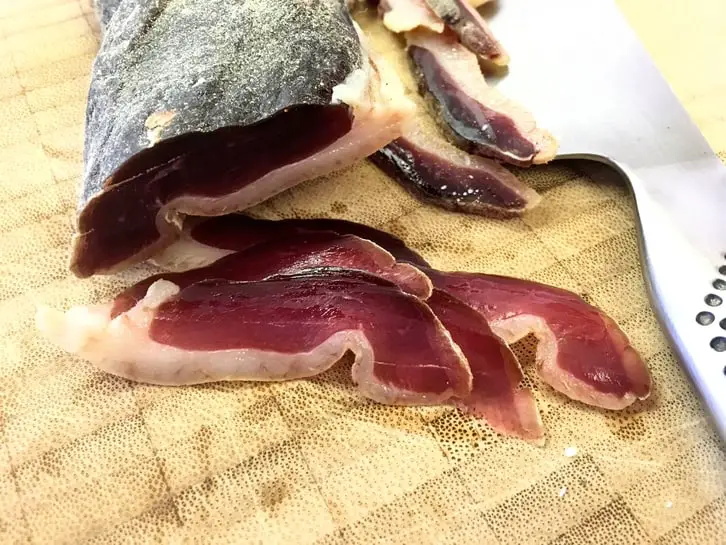 duck prosciutto slices