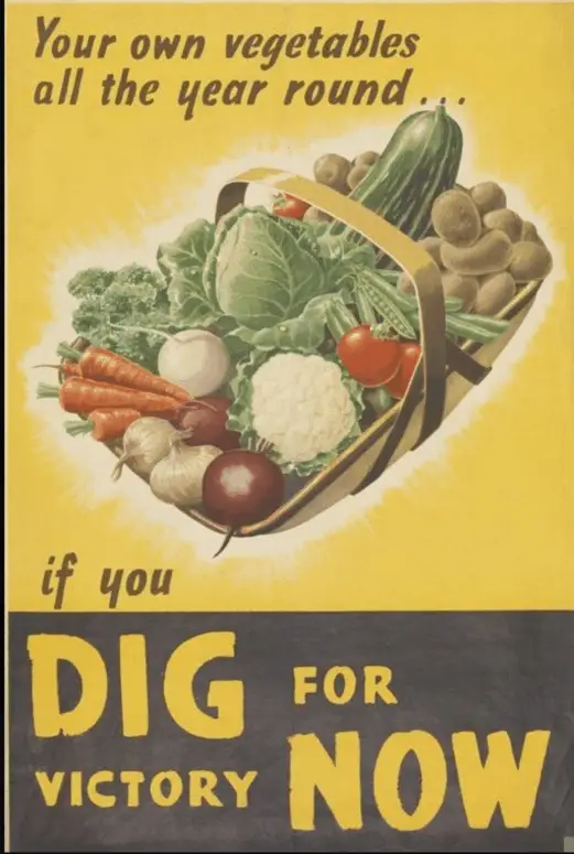 vintage victory garden poster