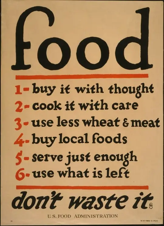vintage tips for preparing for a food shortage