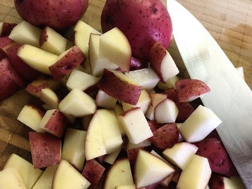 diced red potatoes