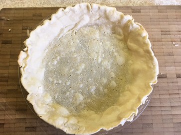 partially baked pie crust